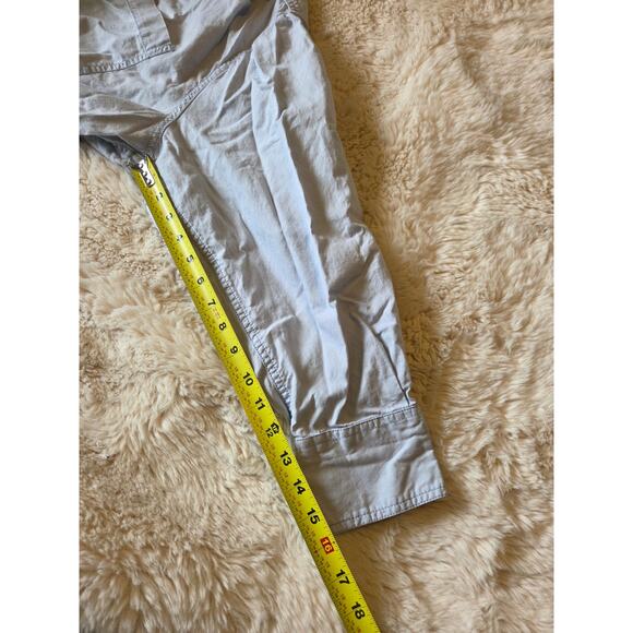 Free People We The Free Oxford Blue Oversided Fit Freddie Shirt sz Large - Picture 6 of 10